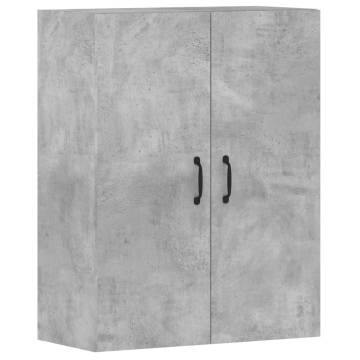 Wall Mounted Cabinets 2 pcs Concrete Grey Engineered Wood