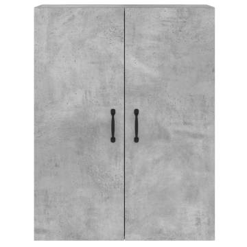 Wall Mounted Cabinets 2 pcs Concrete Grey Engineered Wood