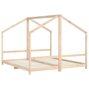 Kids Bed Frame 2x(90x200) cm Solid Wood Pine