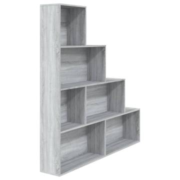 Book Cabinet Grey Sonoma 155x24x160 cm