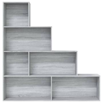 Book Cabinet Grey Sonoma 155x24x160 cm