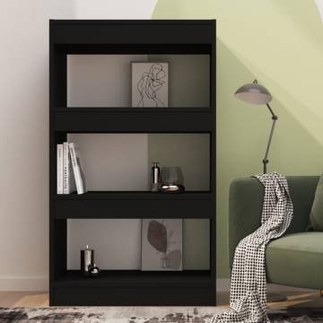 Book Cabinet/Room Divider Black 60x30x103 cm Engineered Wood