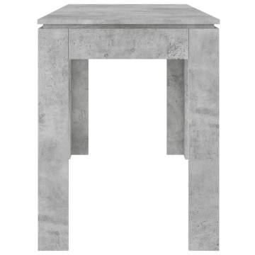 Dining Table Concrete Grey 120x60x76 cm Engineered Wood