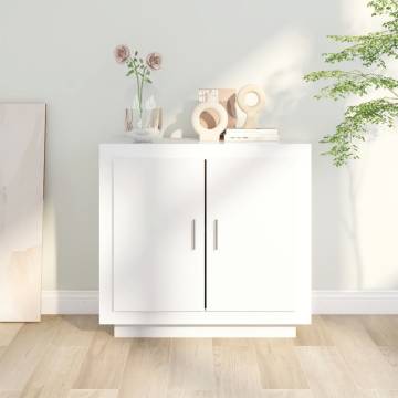 Sideboard White 80x40x75 cm Engineered Wood