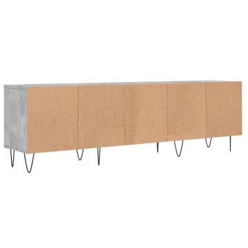 TV Cabinet Concrete Grey 150x30x44.5 cm Engineered Wood