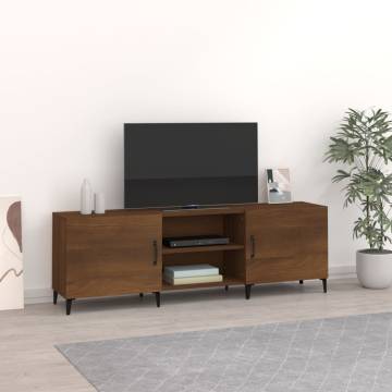 TV Cabinet Brown Oak 150x30x50 cm Engineered Wood