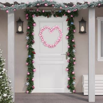 Christmas Balls Garland Pink 175 cm Polystyrene