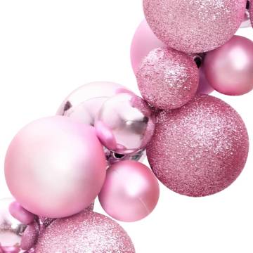 Christmas Balls Garland Pink 175 cm Polystyrene