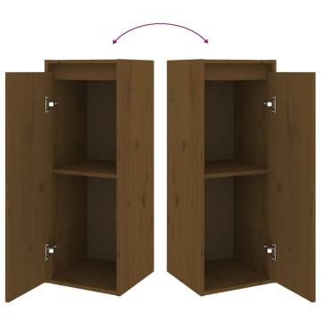 TV Cabinets 2 pcs Honey Brown Solid Wood Pine