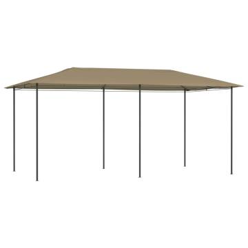 Gazebo 3x6x2.6 m Taupe 160 g/m²