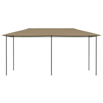 Gazebo 3x6x2.6 m Taupe 160 g/m²