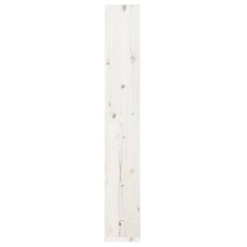 Book Cabinet/Room Divider White 60x30x199.5 cm Solid Wood Pine