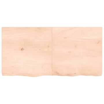 Bathroom Countertop 120x60x(2-6) cm Untreated Solid Wood