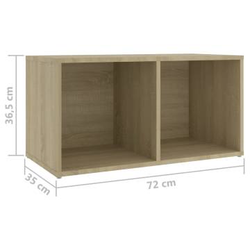 TV Cabinets 4 pcs Sonoma Oak 72x35x36.5 cm Engineered Wood