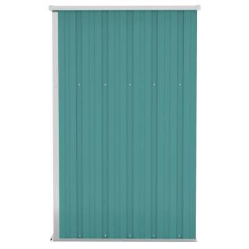 Wall-mounted Garden Shed Green 118x100x178 cm Galvanised Steel