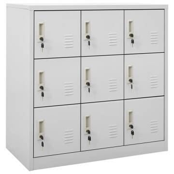 Locker Cabinet Light Grey 90x45x92.5 cm Steel