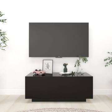 TV Cabinet Black 100x35x40 cm Engineered Wood