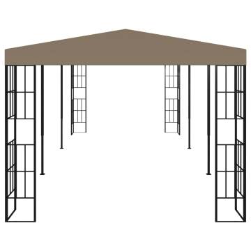 Gazebo 6x3 m Taupe