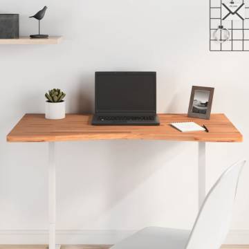 Desk Top 100x(45-50)x2.5 cm Solid Wood Beech