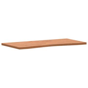 Desk Top 100x(45-50)x2.5 cm Solid Wood Beech