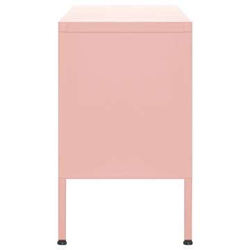 TV Cabinet Pink 105x35x50 cm Steel