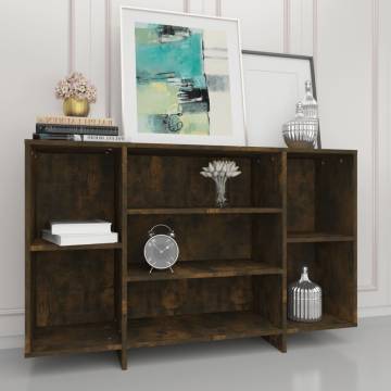 Sideboard Smoked Oak 120x30x75 cm Engineered Wood