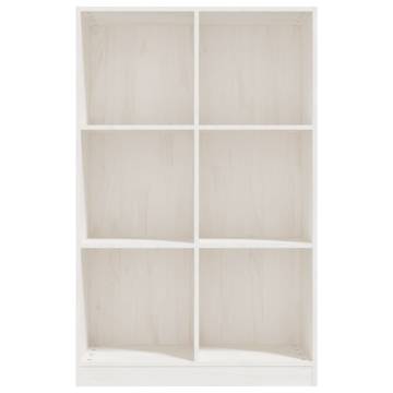 Book Cabinet White 70x33x110 cm Solid Pinewood