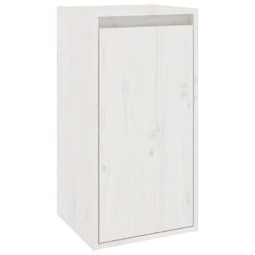 TV Cabinets 5 pcs White Solid Wood Pine