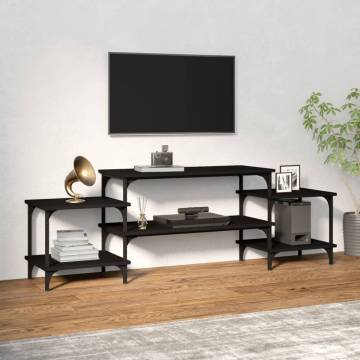 TV Cabinet Black 157x35x52 cm Engineered Wood