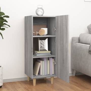 Sideboard Grey Sonoma 34.5x34x90 cm Engineered Wood