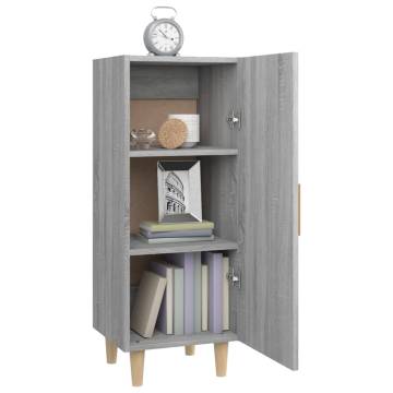 Sideboard Grey Sonoma 34.5x34x90 cm Engineered Wood