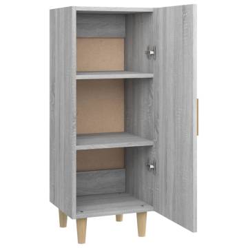 Sideboard Grey Sonoma 34.5x34x90 cm Engineered Wood