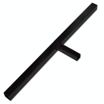 Ground Drill with Handle Auger Bit 180 mm Three Spirals Steel Black