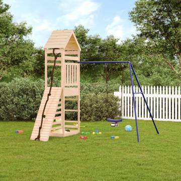 Outdoor Playset Solid Wood Pine