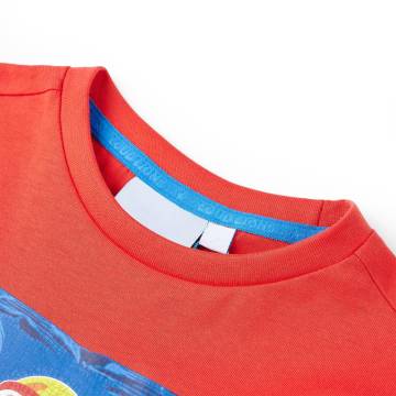 Kids' T-shirt with Short Sleeves Red 128