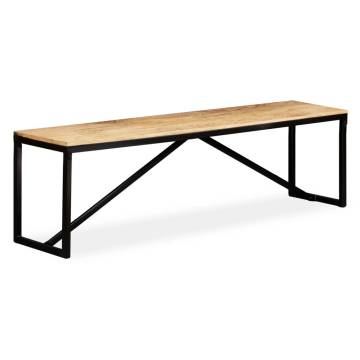 Bench Solid Mango Wood 160x35x45 cm