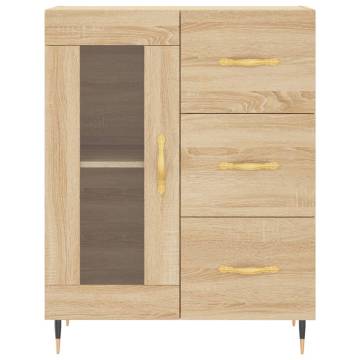 Highboard Sonoma Oak 69.5x34x180 cm Engineered Wood