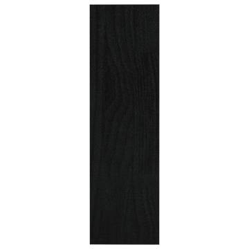 Book Cabinet/Room Divider Black 100x30x103 cm Solid Pinewood