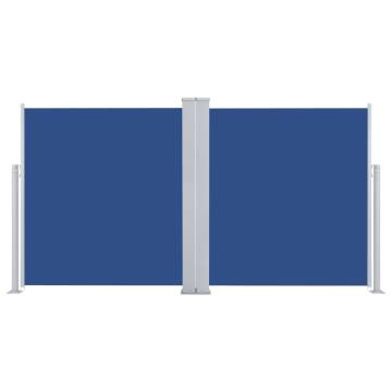 Retractable Side Awning Blue 140x600 cm