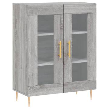 Highboard Grey Sonoma 69.5x34x180 cm Engineered Wood