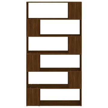 Book Cabinet/Room Divider Brown Oak 100x24x188 cm