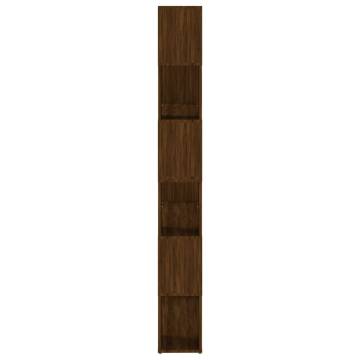 Book Cabinet/Room Divider Brown Oak 100x24x188 cm