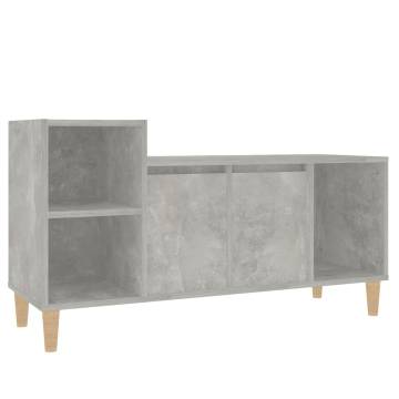 TV Cabinet Concrete Grey 100x35x55 cm Engineered Wood