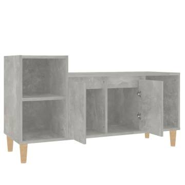 TV Cabinet Concrete Grey 100x35x55 cm Engineered Wood