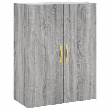 Wall Mounted Cabinets 2 pcs Grey Sonoma 69.5x34x90 cm