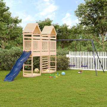 Outdoor Playset Solid Wood Pine