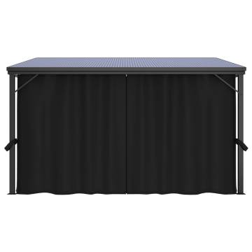 Gazebo with Curtain 405x294x244 cm Anthracite