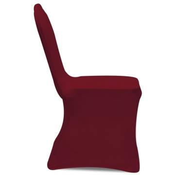 Chair Cover Stretch Burgundy 24 pcs