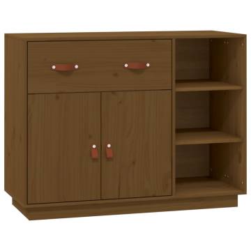 Sideboard Honey Brown 98.5x40x75 cm Solid Wood Pine