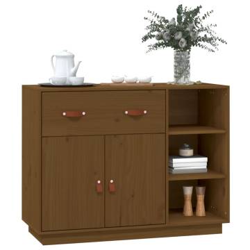 Sideboard Honey Brown 98.5x40x75 cm Solid Wood Pine